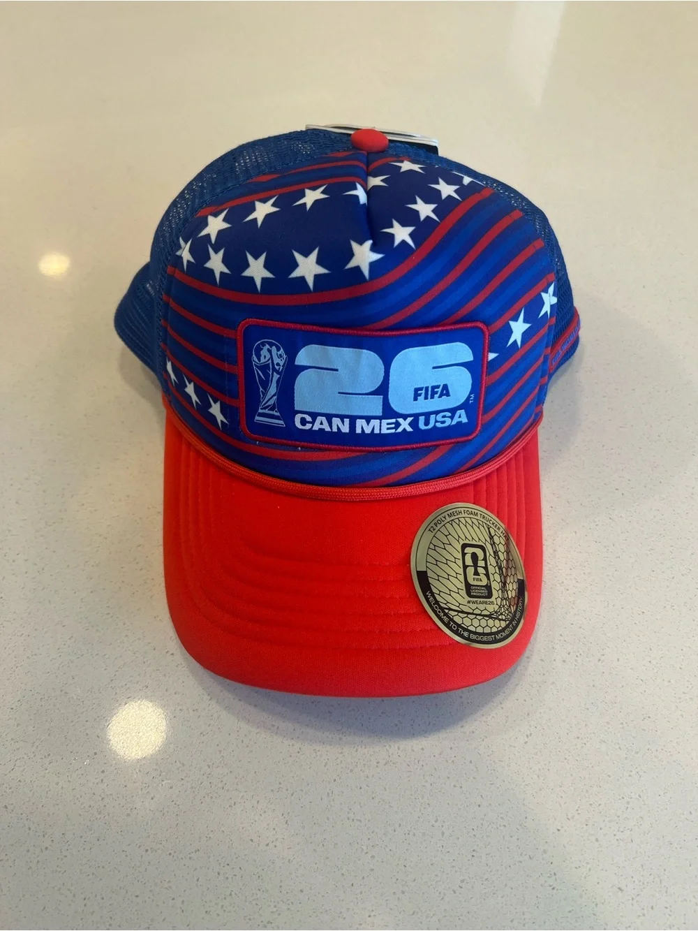USA World Cup Red & Blue Trucker Hat